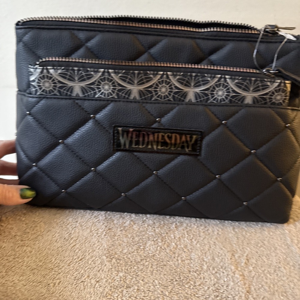 Wednesday Addams Primark 2 Piece Bag Set New With Tags Black